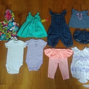 Cute Baby Girl Lot Bundle Size 3-6 Months